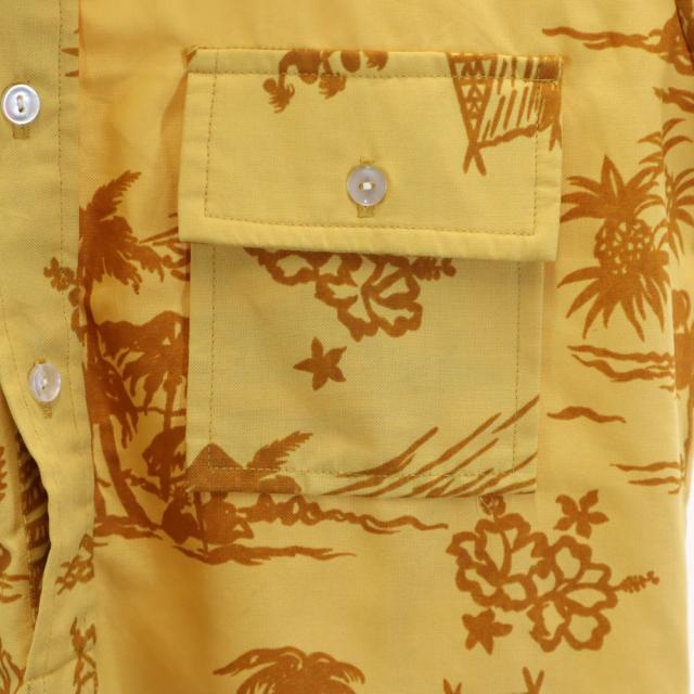 シアーズ 70s ヴィンテージ 総柄 半袖 プルオーバー アロハシャツ