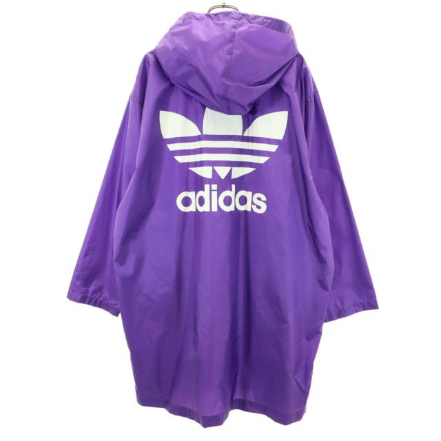 アディダス 80s デサント製 ヴィンテージ トレフォイルロゴ バックプリント ナイロンジャケット M パープル adidas コート メンズの通販は 8,580円