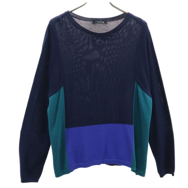 ワイズフォーリビング 長袖 セーター ネイビー Y’s for living ニット レディース