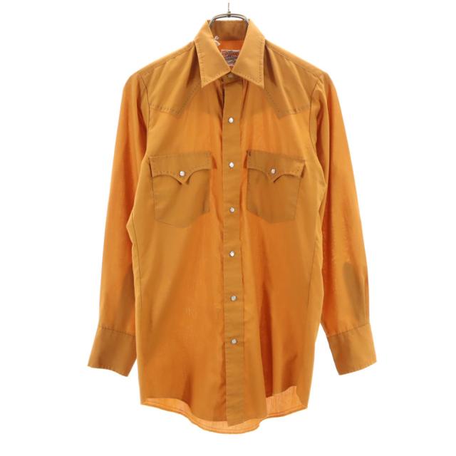 TUP BRAND 70s ヴィンテージ 長袖 ウエスタンシャツ キャメル メンズの通販は 5,940円