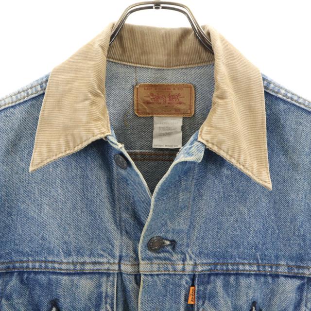 80~90s Levis デニムジャケット 襟コーデュロイ オレンジタブ 80~90s Levis デニムジャケット 襟コーデュロイ オレンジタブ