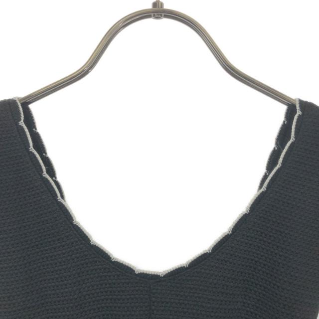 ミュウミュウ イタリア製 ノースリーブ ニット ワンピース XS ブラック