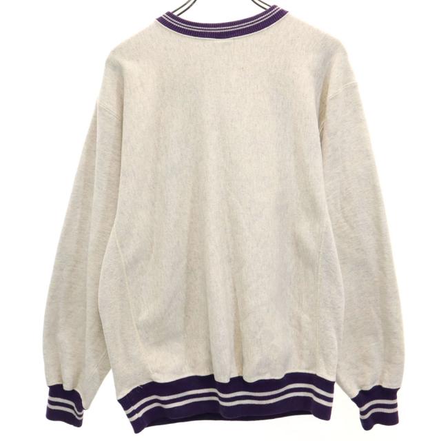 チャンピオン 90s USA製 刺繍タグ NBA 長袖 リバースウィーブ スウェット トレーナー L アイボリー系 Champion 裏起毛 メンズ_1