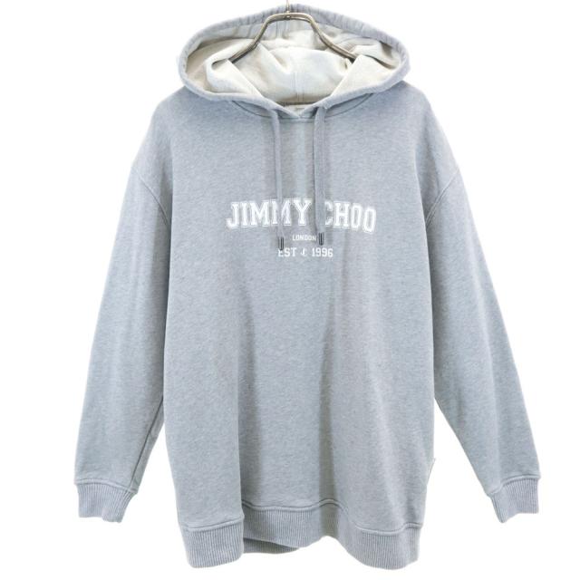 JIMMY CHOO ライトブルー スウェット JIMMY CHOO グレー スウェット トレーナー ロゴ刺繍◇Jimmy Choo