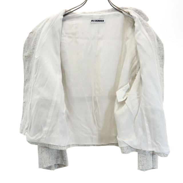 ジルサンダー リネン100％ イタリア製 スカートスーツ 上下セットアップ 38/不明 グレー JIL SANDER レディース_6