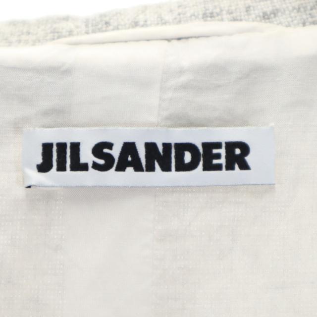 ジルサンダー リネン100％ イタリア製 スカートスーツ 上下セットアップ 38/不明 グレー JIL SANDER レディース_7