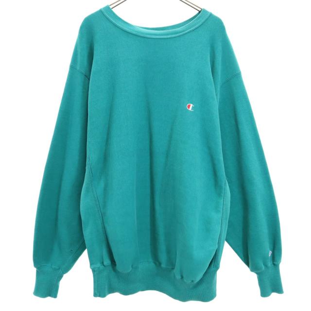 チャンピオン 90s リバースウィーブ オールド 刺繍タグ 長袖 スウェット トレーナー XL グリーン Champion 裏起毛 メンズの通販は 12,698円