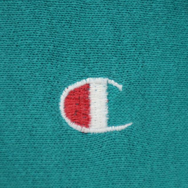 チャンピオン 90s リバースウィーブ オールド 刺繍タグ 長袖 スウェット トレーナー XL グリーン Champion 裏起毛 メンズ_3