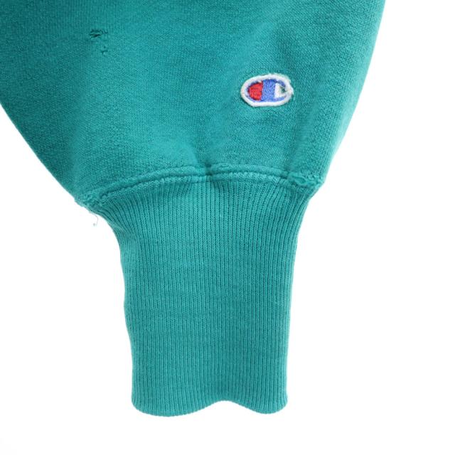 チャンピオン 90s リバースウィーブ オールド 刺繍タグ 長袖 スウェット トレーナー XL グリーン Champion 裏起毛 メンズ_4