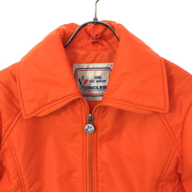 MONCLER - モンクレール 80s 90s 未使用 スキー キルティングジャケット M オレンジ MONCLER タグ付き オールド レディース MONCLER モンクレール 80s 90s 未使用 スキー キルティング