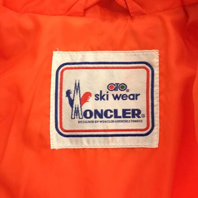 MONCLER - モンクレール 80s 90s 未使用 スキー キルティングジャケット M オレンジ MONCLER タグ付き オールド レディース MONCLER - 古着 MONCLER モンクレール 80s 90s 未使用 スキー