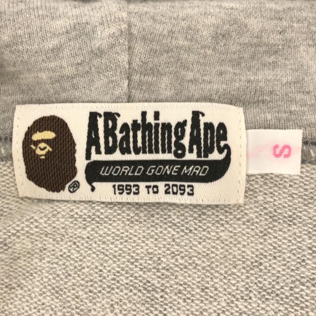 アベイシングエイプ 日本製 長袖 パーカー S グレー A BATHING APE プルパーカー トレーナー メンズ_6