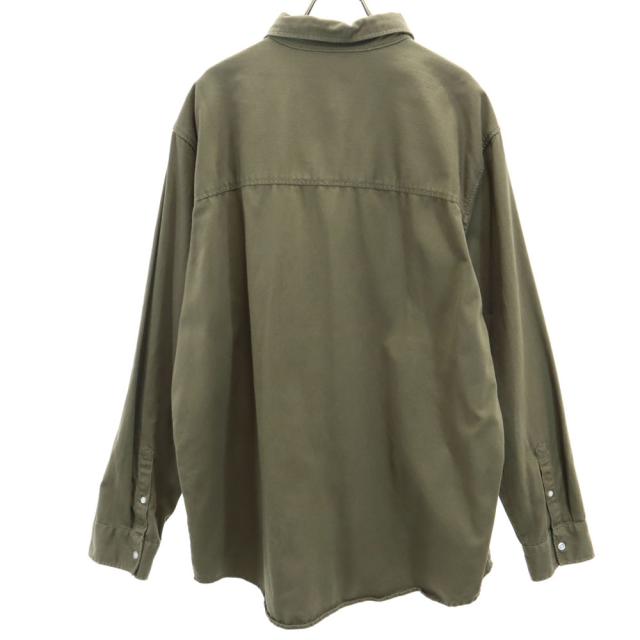 ラルフローレン 長袖 シャツ L カーキ RALPH LAUREN CLASSIC FIT メンズ_1
