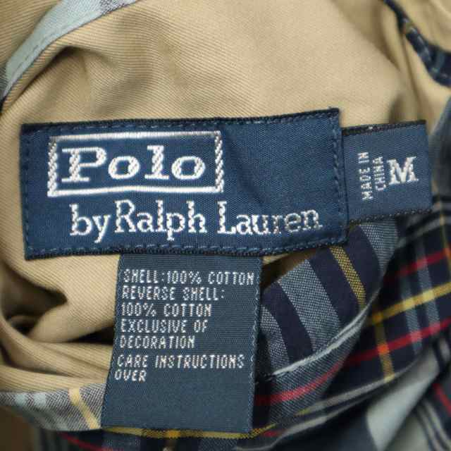 ポロバイラルフローレン 90s オールド リバーシブル スイングトップ M ベージュ Polo by Ralph Lauren ハリントン ジャケット メンズ