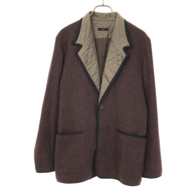 バルデセブンティセブン 日本製 ウールブレンド テーラードジャケット 1 ボルドー varde77 キルティング メンズ