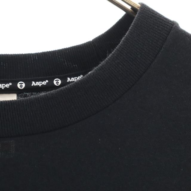 アベイシングエイプ バックプリント 長袖 Tシャツ S ブラック A