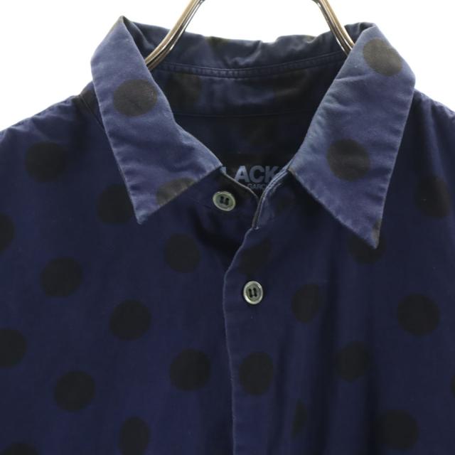 ブラックコムデギャルソン 2011年 日本製 ドット柄 長袖 シャツ S