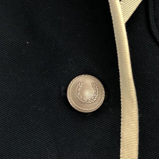 フレッドペリー 日本製 テーラードジャケット S ブラック FRED PERRY