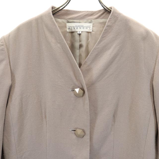 ジバンシィ グラマー ウール スカートスーツ 上下セットアップ 13 ベージュ系 GIVENCHY GLAMORUR レディース