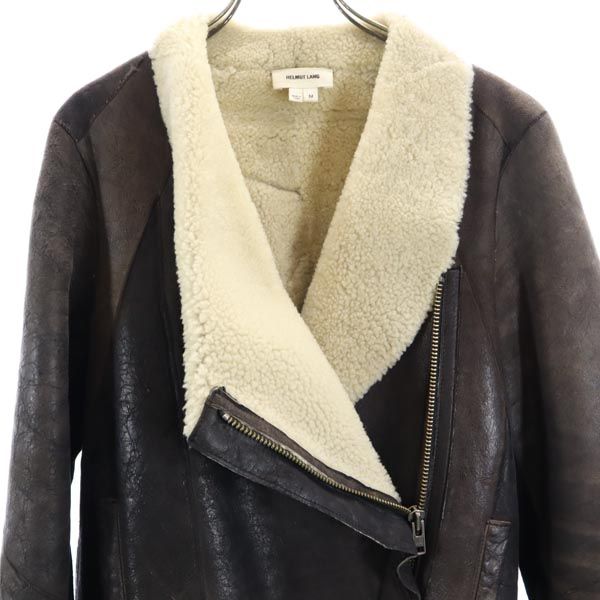 ヘルムートラング 羊革 スエード ジャケット M ブラウン系 HELMUT LANG  