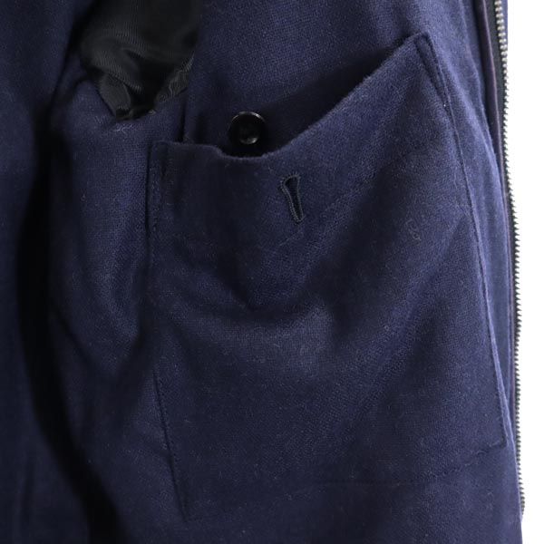 サイベーシックス 日本製 カシミヤブレンド ダッフルコート 38 紺 SCYE