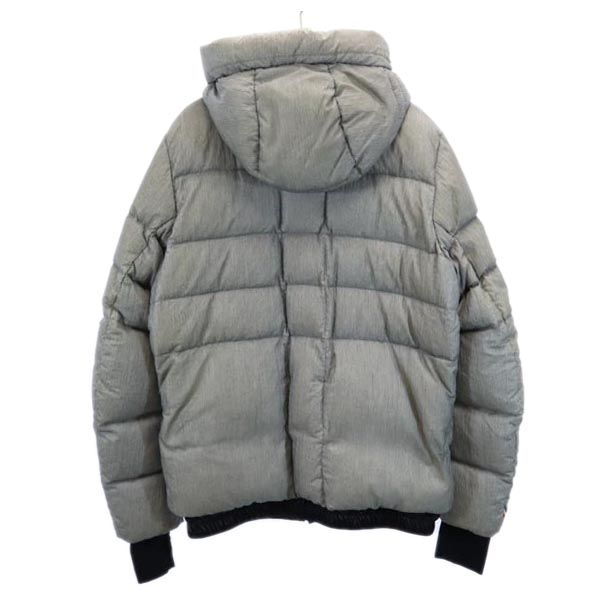 MONCLER モンクレール ロゴ刺繍 ダウンジャケット 4 グレー メンズ_1