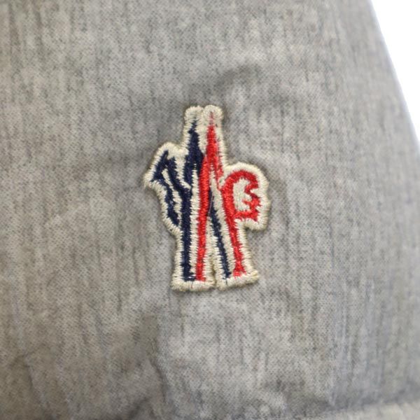 MONCLER モンクレール ロゴ刺繍 ダウンジャケット 4 グレー メンズ_3