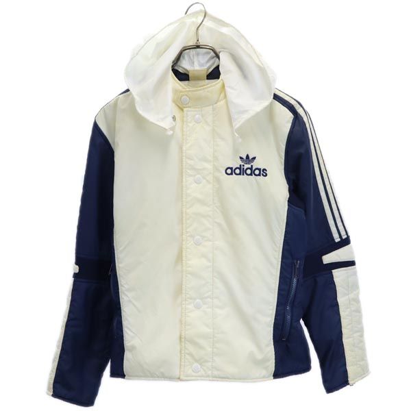 アディダス 70s 80s ヴィンテージ デサント製 ADS-330F トレフォイルロゴ ダウンジャケット M アイボリー×ネイビー adidas メンズの通販は 5,665円