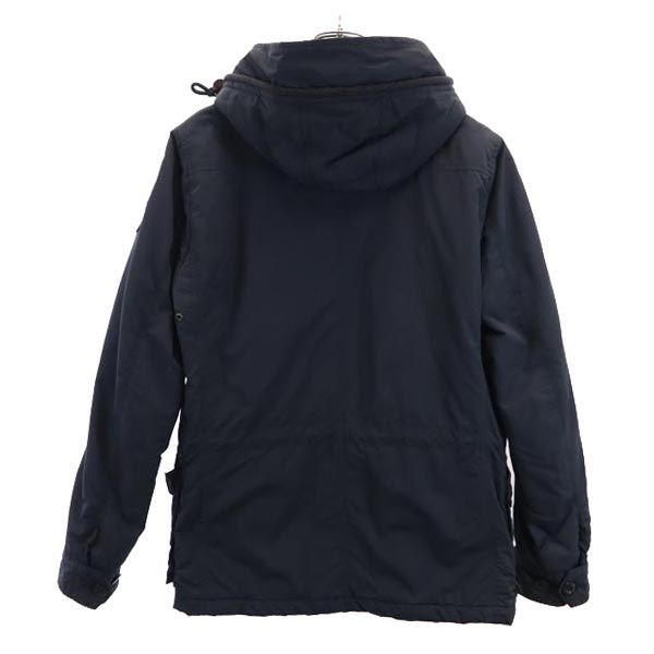 ヒステリックグラマー 日本製 ナイロン 中綿ジャケット S ネイビー HYSTERIC GLAMOUR リップストップ地 フード メンズの通販は