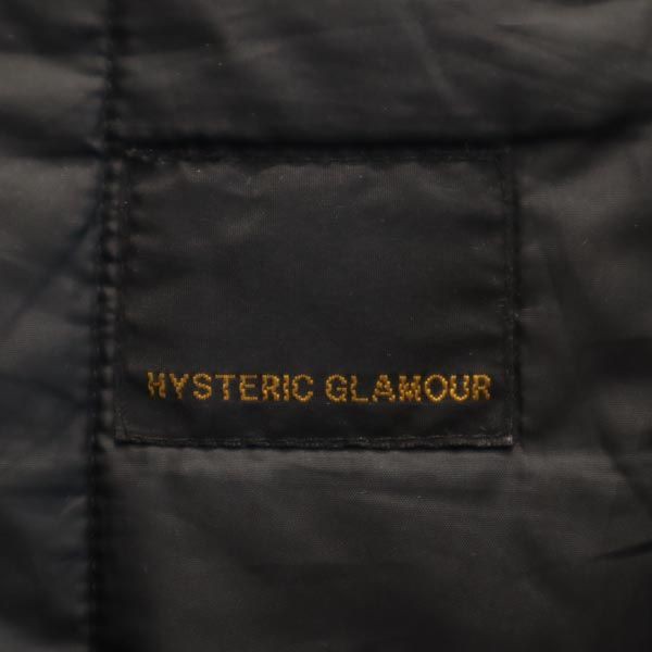 ヒステリックグラマー 日本製 ナイロン 中綿ジャケット S ネイビー HYSTERIC GLAMOUR リップストップ地 フード メンズの通販は