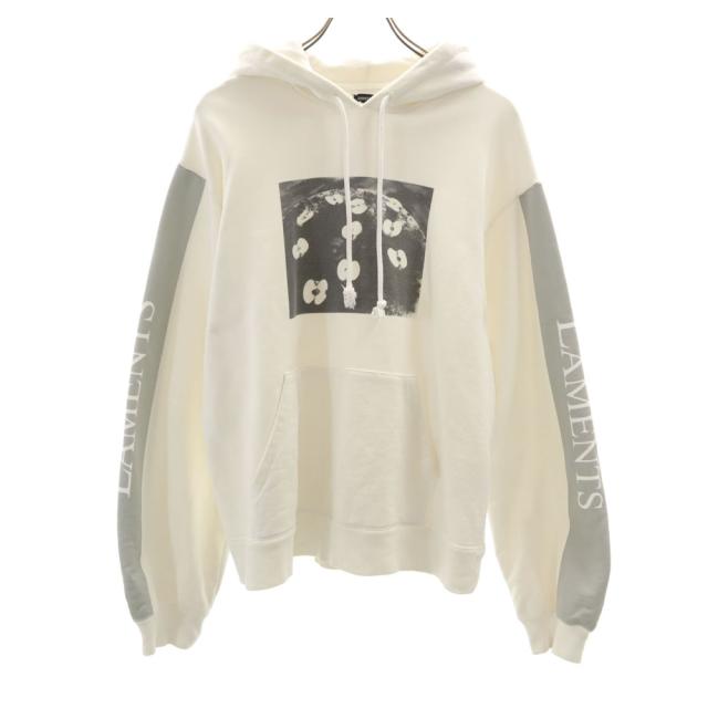 CHRISTIAN DADA クリスチャンダダ 日本製 荒木経惟 コラボ 長袖 スウェットパーカー 48 ホワイト 写真家 メンズ