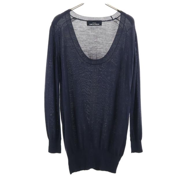 tricot COMME des GARCONS トリココムデギャルソン 2010年 日本製 長袖 セーター ネイビー ニット レディース