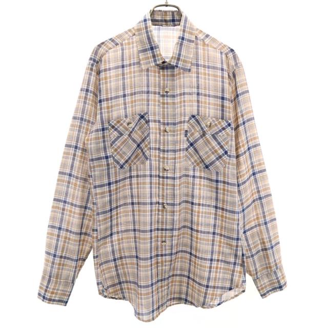 Levi's リーバイス 70s ヴィンテージ チェック柄 長袖 シャツ M