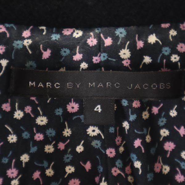 未使用 MARC BY MARC JACOBS マークバイマークジェイコブス ウールブレンド ピーコート 4 ブラック レディース_7
