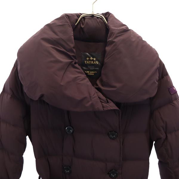 TATRAS タトラス ダウンコート 2 ブラウン系 ウエストベルト レディース_2