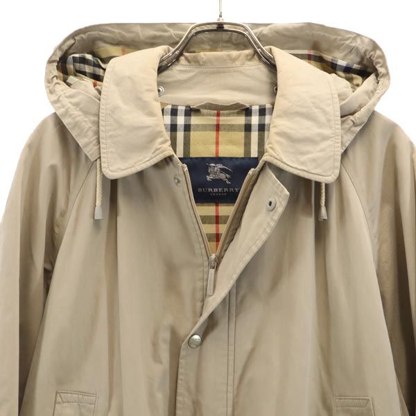 BURBERRY バーバリー USA製 フード付き コート M ベージュ メンズの
