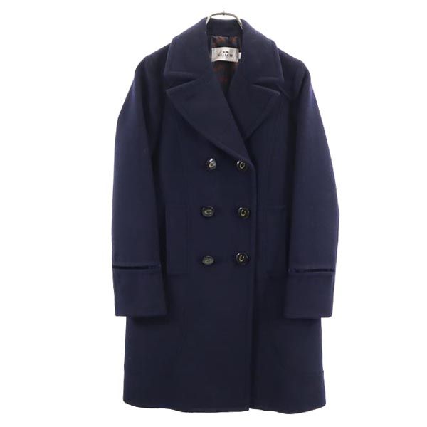 コーチ チェスターコート XS ネイビー COACH 専用カバー レディースチェスターコート