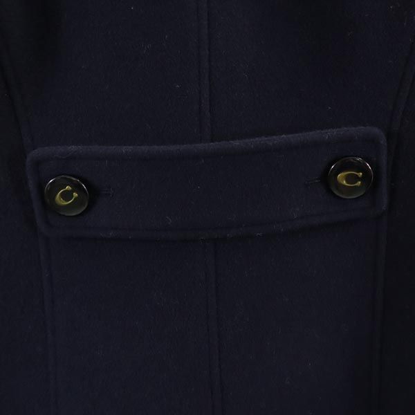 コーチ チェスターコート XS ネイビー COACH 専用カバー レディース