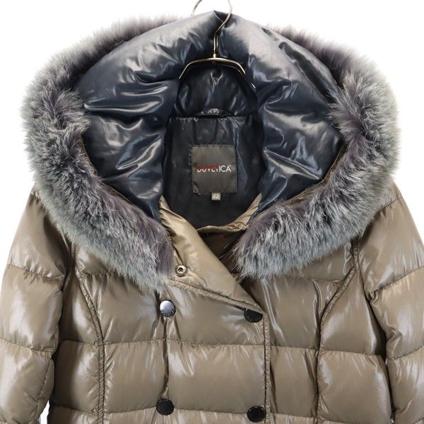 DUVETICA デュベティカ42 美品　ダウンジャケット ブラウンレディース DUVETICA デュベティカ ダウンジャケット レディース 安達祐実