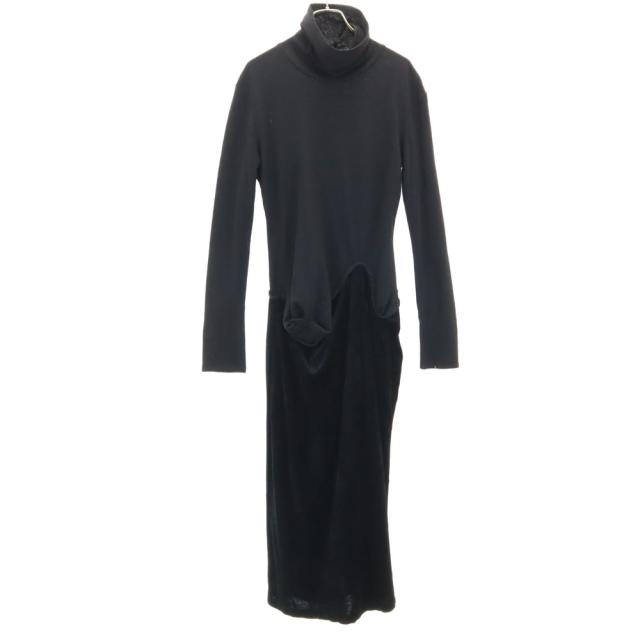 ワイズ 80s 日本製 ヴィンテージ 長袖 タートルネック ワンピース ブラック Y’s レディースの通販は