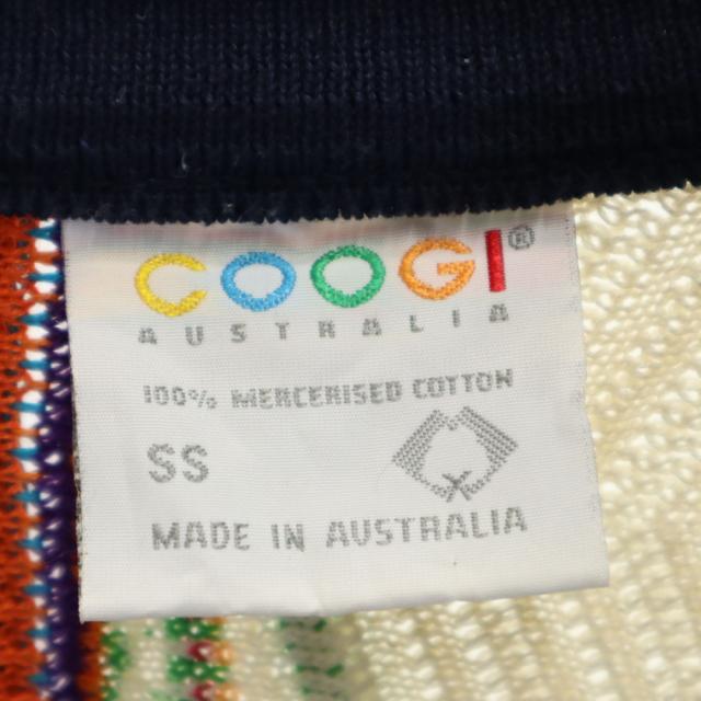 クージー 90s オーストラリア製 オールド 3D Vネック 3D ニットカーディガン SS ネイビー COOGI 長袖 メンズ_7