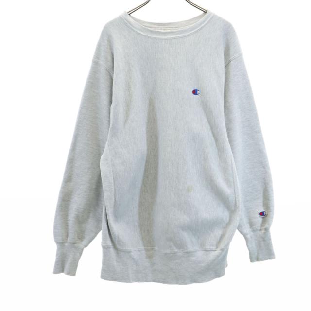 チャンピオン 90s リバースウィーブ USA製 オールド 長袖 スウェット トレーナー L グレー Champion 裏起毛 メンズの通販は
