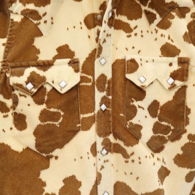 ロックマウント 70s USA製 ヴィンテージ 牛柄 総柄 長袖 ウエスタンシャツ 15.5/33.5 ベージュ 他 RockMount メンズ ロックマウント 70s USA製 ヴィンテージ 牛柄 総柄 長袖 ウエスタン
