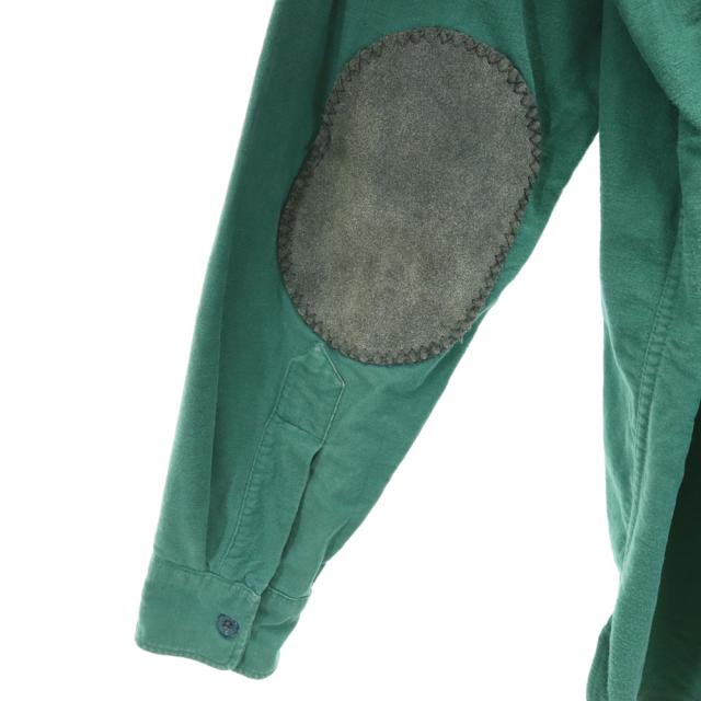 エルエルビーン 70s ヴィンテージ 筆記体タグ シャモア 長袖 ワークシャツ 16 グリーン L.L.Bean レディース