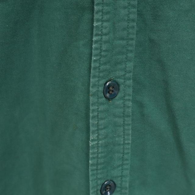 エルエルビーン 70s ヴィンテージ 筆記体タグ シャモア 長袖 ワークシャツ 16 グリーン L.L.Bean レディース