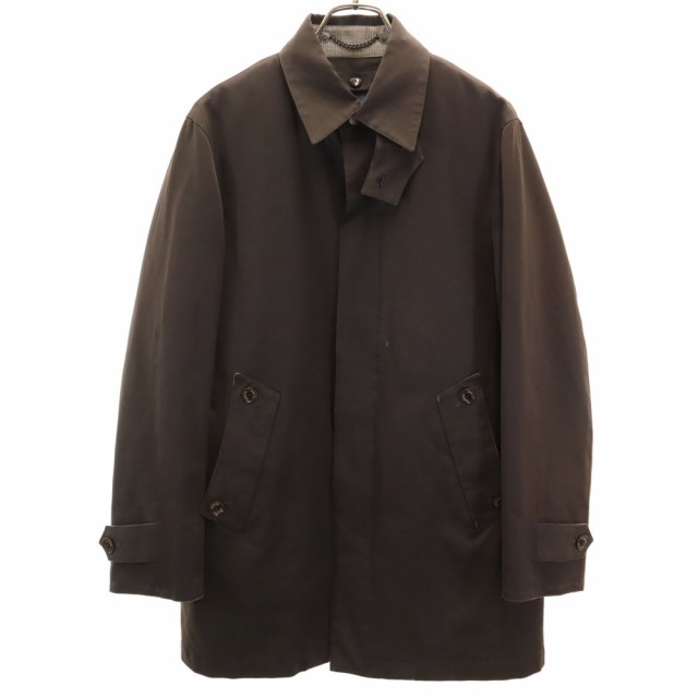 バラクータ 日本製 長袖 ステンカラーコート M ブラウン系 BARACUTA 中綿ライナー付き メンズ