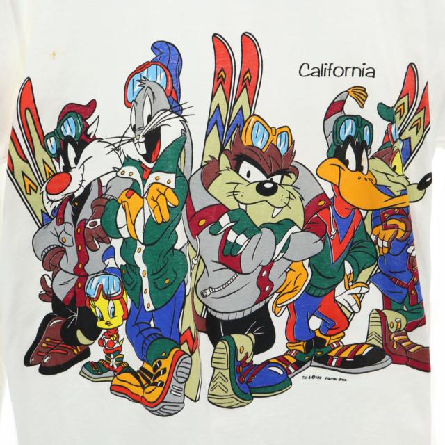 シェリーズ 90s 未使用 ルーニーテューンズ USA製 ワーナーブラザーズ デッドストック プリント 長袖 Tシャツ L SHERRY’S タグ付 メンズ_7