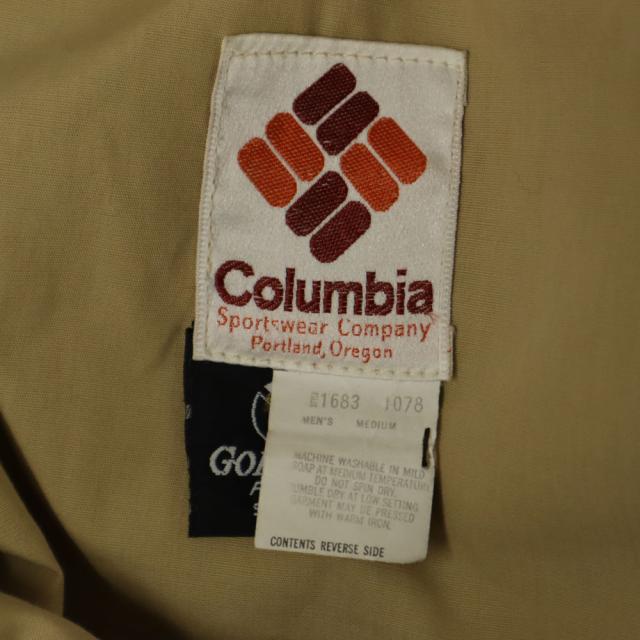 コロンビア 70s イエローストーンタグ ヴィンテージ 長袖 ゴアテックス アウトドア ナイロンジャケット M Columbia GORE-TEX メンズ