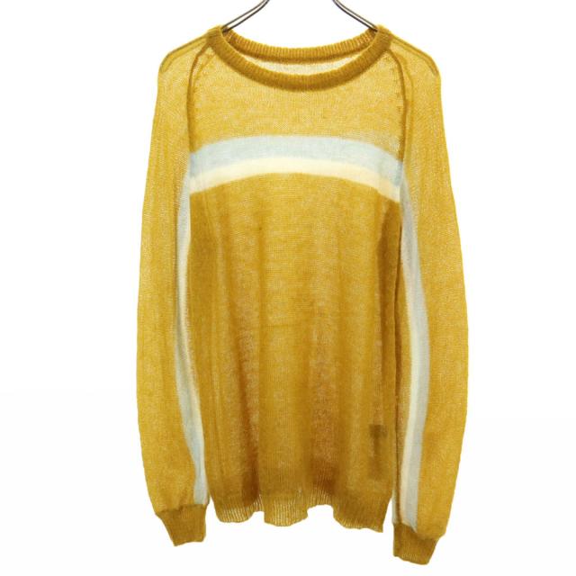 アンユーズド モヘアブレンド 長袖 セーター 3 キャメル UNUSED ニット メンズ