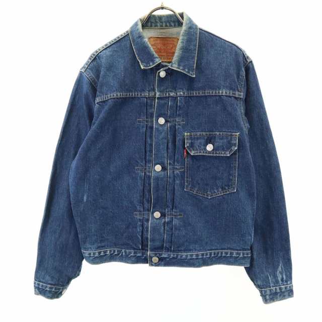 リーバイス 90s 70502 XX 日本製 ビッグE オールド デニムジャケット 40 インディゴブルー Levi’s ジージャン トラッカー メンズ